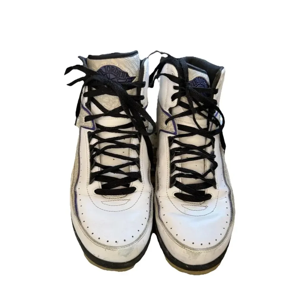 Nike Air Jordan 2 Retro Dark Concord 2013 Men's Sz 11 White Purple OG VTG